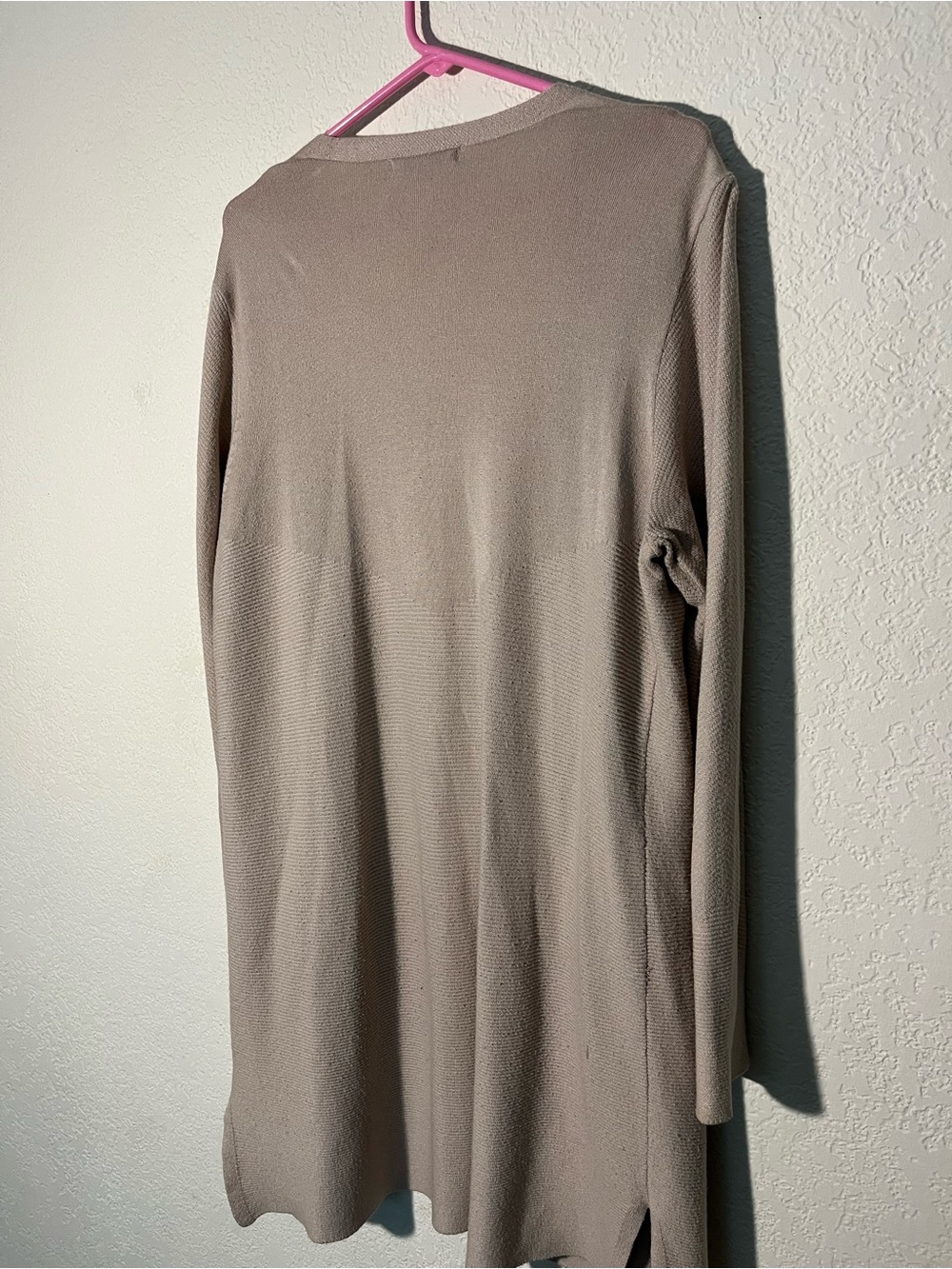 American Rag Open-Front Taupe Cardigan - Picture 3 of 3